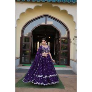 Desinger Wine lehenga choli - Product Image 4