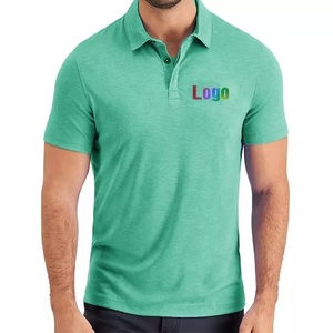 T-shirt polo personnalisable pour le sport Chemise de golf tricotée respirante à séchage rapide avec impression numérique à col rond avec votre propre logo - Product Image 2