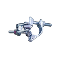 Vaishnav SF-1005.27 Raccord fixe à double pince réglable en acier forgé galvanisé blanc, certifié BS-1139/EN74, pour échafaudage de haute performance