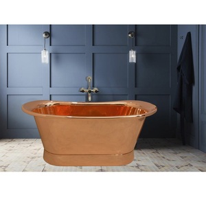 Baignoire double en cuivre sur mesure de style vintage pour hôtels, spas et maisons de luxe à prix de gros - Product Image 1