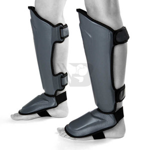 Protections de tibia de qualité supérieure pour MMA et boxe, en cuir PU, protection professionnelle, légères, durables, vente en gros - Product Image 3