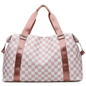 Sac de voyage grande capacité pour hommes et femmes, en nylon imperméable avec fermeture éclair, idéal pour la natation, la gym, le yoga, avec compartiment sec/humide - Product Image 2