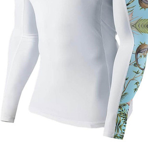 Custom MMA Rash Guard Compression Shirt Long Sleeve Breathable Spandex Polyester Grappling Training Fitness Wear with Digital - Product Image 6