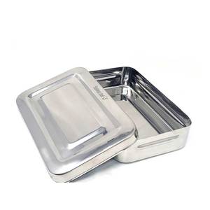 COBECO INSTRUMENTS Tapa de Acero Inoxidable para Caja de Instrumentos Quirúrgicos 8x5x2 Pulgadas, Almacenamiento Manual para Esterilización en Laboratorio Médico - Product Image 1