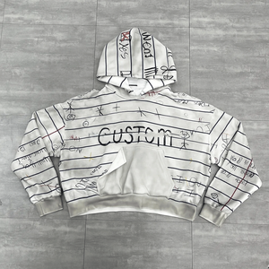 OEM men's oversized fleece hoodie with boxy fit heavyweight hoodie for bulk men's hoodies - Product Image 5