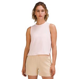 Débardeurs Femme Streetwear Couleur Unie Logo Tricoté sur le Devant 100% Coton Coupe Slim Respirant Haute Qualité Vente en Gros - Product Image 3