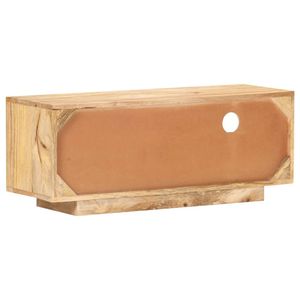 Mobile TV di medie dimensioni in legno massello di mango naturale, elegante supporto dal design raffinato - Product Image 4