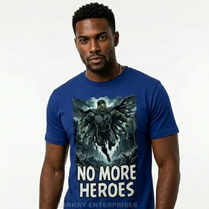 Camiseta Personalizada para Hombre, Estilo Vintage Lavado, Algodón Grueso, Diseño Gráfico de Esqueleto de Herrería, Estilo Gótico, Forjado en la Muerte - Product Image 4