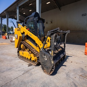 Chargeuse compacte sur pneus CAT haute performance, chargeuse frontale 4x4, capacité de charge nominale de 9 tonnes, chargeuse compacte durable pour - Product Image 4