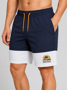 Shorts de hombre de 2 colores, de calidad premium, a la moda, de secado rápido, ecológicos, transpirables, con cintura elástica, para uso casual de verano. - Product Image 4