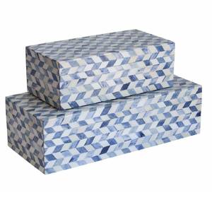 Nouvelle Arrivée Boîte à Bijoux en Os à Motif Géométrique, Boîte de Rangement Décorative en Os, Organisateur de Bijoux en Os à Prix de Gros - Product Image 4