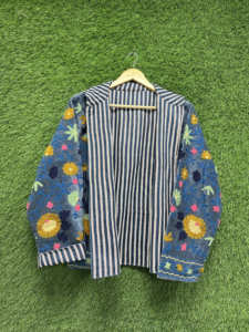 Vintage Style Suzani Jacket Embroidered <b>Velvet</b> Bomber Jacket Handmade Chic Ethnic Eco-Friendly Plus Size Floral Pattern <b>Coat</b> - Product Image 2