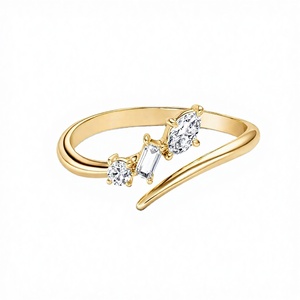 Anillo de Lujo Orion con Diamante Cultivado en Laboratorio de 0.19 CT, Oro Sólido de 14K, Certificado IGI, Chapado en Rodio, Estilo Moderno Abierto, Joyería Fina para Mujer - Product Image 3