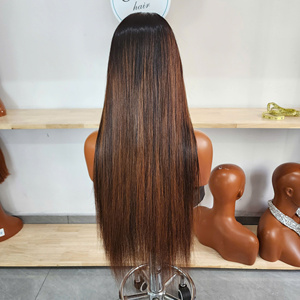 Peluca de Cabello Humano Vietnamita Remy Liso Natural con Encaje Transparente HD 4x4 5x5, Línea de Cabello Natural, Sin Pegamento - Product Image 4