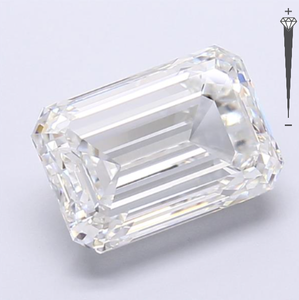 Diamante Cultivado en Laboratorio con Certificación IGI, Corte Esmeralda de 5.54 CT, Color F, Claridad VVS2, CVD LG 771644180, ROYAL GEMS para Joyería - Product Image 4