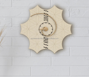 Reloj de pared Mdf Simple redondo, Relojes de pared de madera personalizados para sala de estar, decoración del hogar de la India - Product Image 4