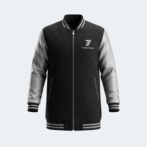 Chaqueta Varsity Unisex de Primera Calidad, Personalizable, Ecológica, Resistente al Viento, con Diseño de Logotipo Personalizado, Nueva Llegada, Botones Cubiertos - Product Image 6