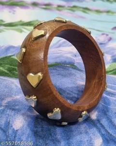 Bracelet en bois fait main, bijoux en bois naturel, accessoire de mode écologique - Product Image 5