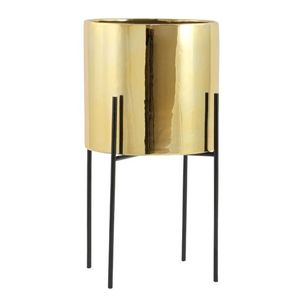 Metal Handcrafted Planter for Home Floor Decorative Items SET of 2 Rounded Shape <b>Stand</b> Planter <b>Pot</b> for Home Patio Decoration Use - Product Image 6