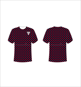 Camiseta de Hombre con Estampado de Puntos, Cuello Redondo, Manga Corta, Transpirable, Corte Regular, Diseño Estampado, Estilo Casual, Impresión por Sublimación - Product Image 1