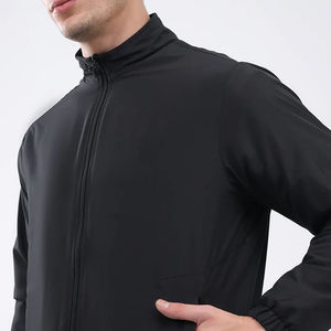 Latest Summer Casual Fashion Design Men's 2-Piece Customizable Heavyweight Track Suit Set Zipper Hoodie Fleece <b>Material</b> Custom - Product Image 5