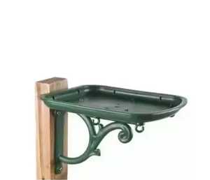 Bol de bain d'oiseaux en verre rouge de 12 pouces, de remplacement pour extérieur, également utilisable comme mangeoire et station d'eau pour oiseaux sauvages, et comme objet d'art paysager de jardin - Product Image 1