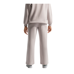 Pantalon de jogging décontracté gris clair pour femme, coupe large, taille élastique, en maille, style streetwear - Product Image 2