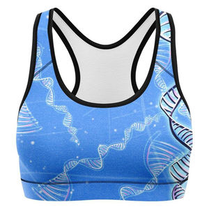 Soutien-gorge de sport personnalisé pour femme, à maintien élevé, respirant, en polyester, pour fitness, yoga, gym, entraînement, service OEM, vêtements de sport - Product Image 1