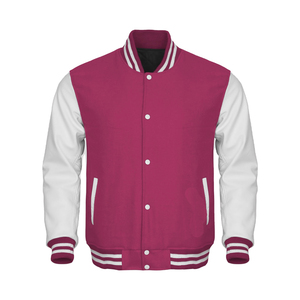 Hot Sale Men's Letterman Varisty Winter Jacket New Fashion <b>High</b> Quality <b>Leather</b> with Stand Collar <b>Top</b> Design - Product Image 5
