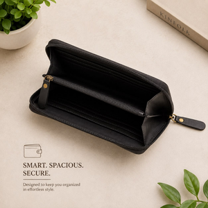 Cartera de Cuero Genuino Premium con Cierre de Cremallera, Diseño de Calavera de Toro Longhorn Grabado a Mano, Cartera Tipo Clutch para Mujer, Organizador de Viaje - Product Image 3