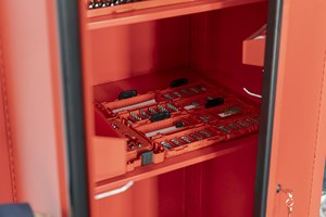 Wholesale 91cm Red Steel <b>Lockable</b> Tool <b>Cabinet</b> with Shelves for Garage Workshop Tool <b>Storage</b> Use - Product Image 6