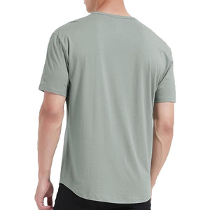 Custom Athletic Plain Crew Neck Men's T-<b>Shirts</b> Lightweight Breathable Casual Gym Training Tee Wholesale USA Supplier <b>Y2K</b> - Product Image 2