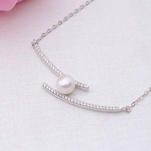 Colgante de Plata S925 con Cadena de Clavícula de 7.5-9 Pulgadas, Collar de Diamantes Personalizado, Accesorios de Bricolaje, Producto Semiterminado - Product Image 5