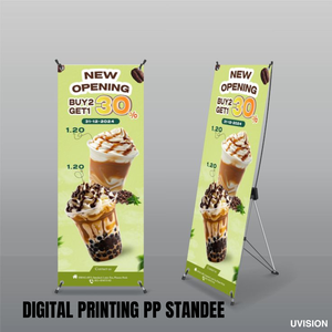 ป้ายโฆษณาดิจิตอลพิมพ์บนแผ่นพีพี พร้อมขาตั้งแบบ X / ขาตั้งแบบม้วนเก็บได้ ป้ายโฆษณาแบบพกพา - Product Image 3