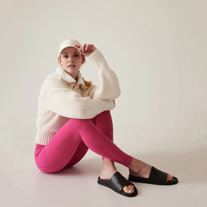 Leggings de yoga pour femmes, de haute qualité, sans couture, tricotés, antibactériens, respirants, taille haute, unis, pour entraînement décontracté, grandes tailles - Product Image 6