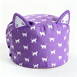 Casquette d'infirmière décontractée à impression numérique personnalisée, bonnet chirurgical médical pour infirmière, médecin, salon de beauté, usage professionnel - Product Image 1