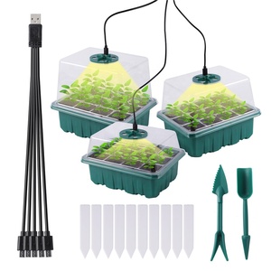Plateau <span class=keywords><strong>de</strong></span> culture des graines pour pépinière, Kit avec couvercle, lampe <span class=keywords><strong>de</strong></span> croissance pour jeunes plantes et semis, 12 cellules, vente <span class=keywords><strong>en</strong></span> gros, - Product Image 2