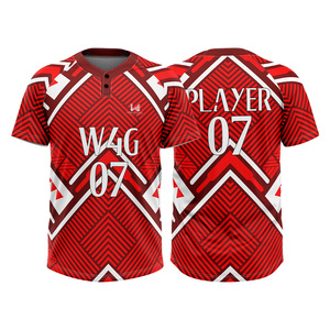 Maillots de baseball personnalisés pour adultes, 100% polyester, respirants, séchage rapide, positions de logo personnalisées, service OEM/ODM, maillots de haute qualité - Product Image 4