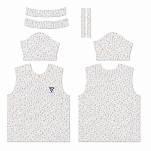 Camisa Polo Trackstar para Hombre, Blanca con Estampado Paisley Abstracto Multicolor, Manga Corta, Cuello con Botones, Camisa de Golf, Logotipo Personalizado - Product Image 6