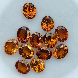 Pierre précieuse naturelle de grenat spessartite facetté, pierre de grenat orange pour la fabrication de bijoux, vente en gros - Product Image 3