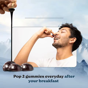 Emballage personnalisé Gummies au Shilajit de l'Himalaya Gummies au Shilajit naturel avec Ashwagandha Renforce et rend le corps sain - Product Image 5