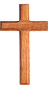 Rustic Handmade Wooden Cross Religious Artisan Wooden & Bone Cross <b>Charm</b> by Curio Craft - Product Image 3
