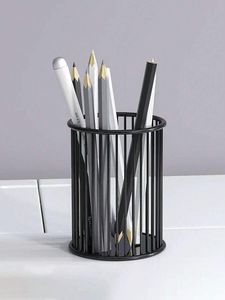 Heavy-Duty Black Wire Mesh Desk <b>Caddy</b> Professional Multi-Compartment Stationery Stand - Product Image 4