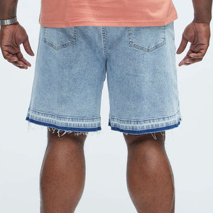 Shorts en jean décontractés pour hommes, coupe slim, déchirés, taille élastique, taille mi-haute, séchage rapide, 100 % coton, respirants, durables, confortables, pour le quotidien - Product Image 6