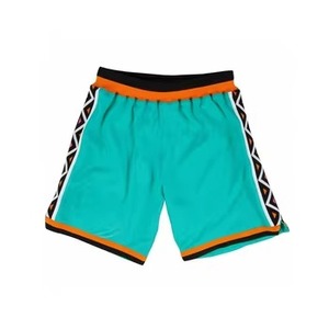 Polyester Knitted Retro Basketball Shorts Eco-Friendly Quick Dry Breathable Summer Wear Custom Team Name Elastic Waist - Product Image 2