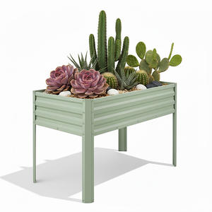 Jardinera Elevada para Exteriores, Jardinera de Metal Galvanizado, Venta al por Mayor para Camas de Jardín para Vegetales GB010 - Product Image 2