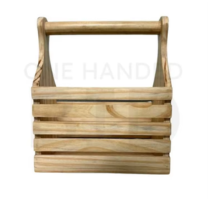 Support de rangement élégant et durable en bois de pin rustique fait main, multifonctionnel et non pliable pour couverts (cuillères, fourchettes, couteaux) de cuisine - Product Image 2