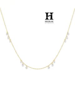 Collar de Diamantes Flotantes Invisibles para Mujer, Gargantilla de Hilo Transparente, Collar Solitario con una Sola Piedra, Collar de Diamantes de Laboratorio - Product Image 6