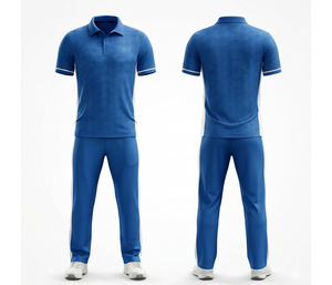 Full Sleeve <b>Cricket</b> Uniform with Custom Team Branding | Men Women Youth <b>Cricket</b> Wears Polo Shirt and Trouser Full Team - Product Image 2