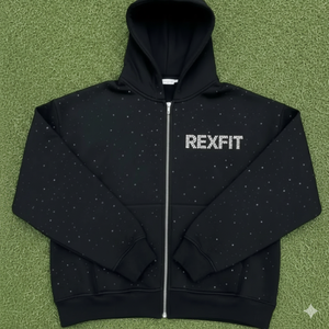 Novedad 2026: Ropa para Hombre al por Mayor, Sudaderas con Cremallera Unisex Personalizadas con Pedrería en Toda la Superficie, de Alta Calidad y Más Vendidas - Product Image 3